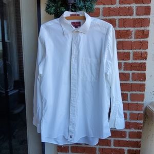 Nordstrom Classic Long Sleeve Mens Shirt.💜💚💙 100% Long Staple Cotton.